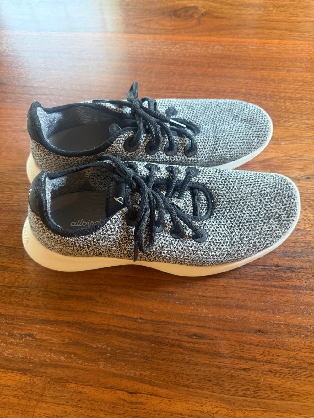 Allbirds Wool Runner Mizzles — Heather Grey with White Sole